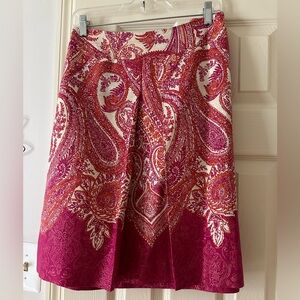 Cotton/Silk/ Metallic Skirt, size 18, NWOT